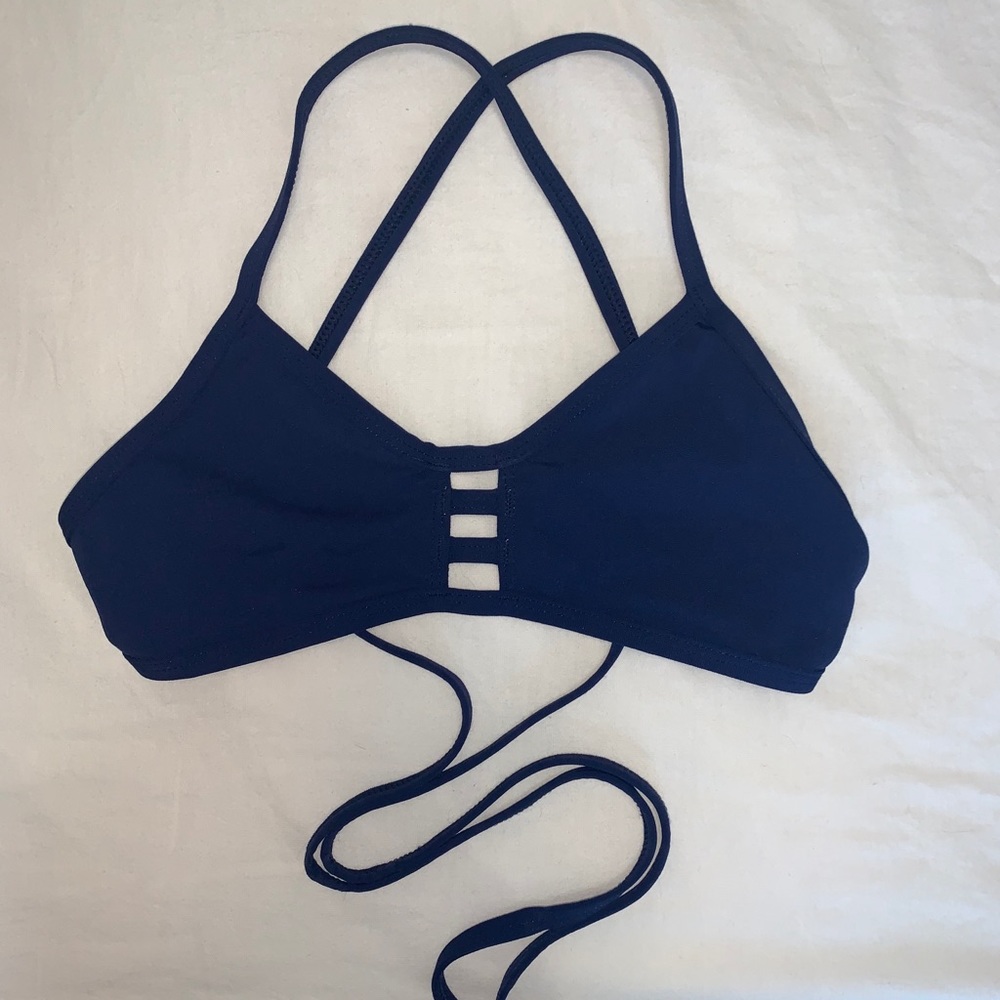JOLYN TOMCAT BIKINI TOP IN NAVY